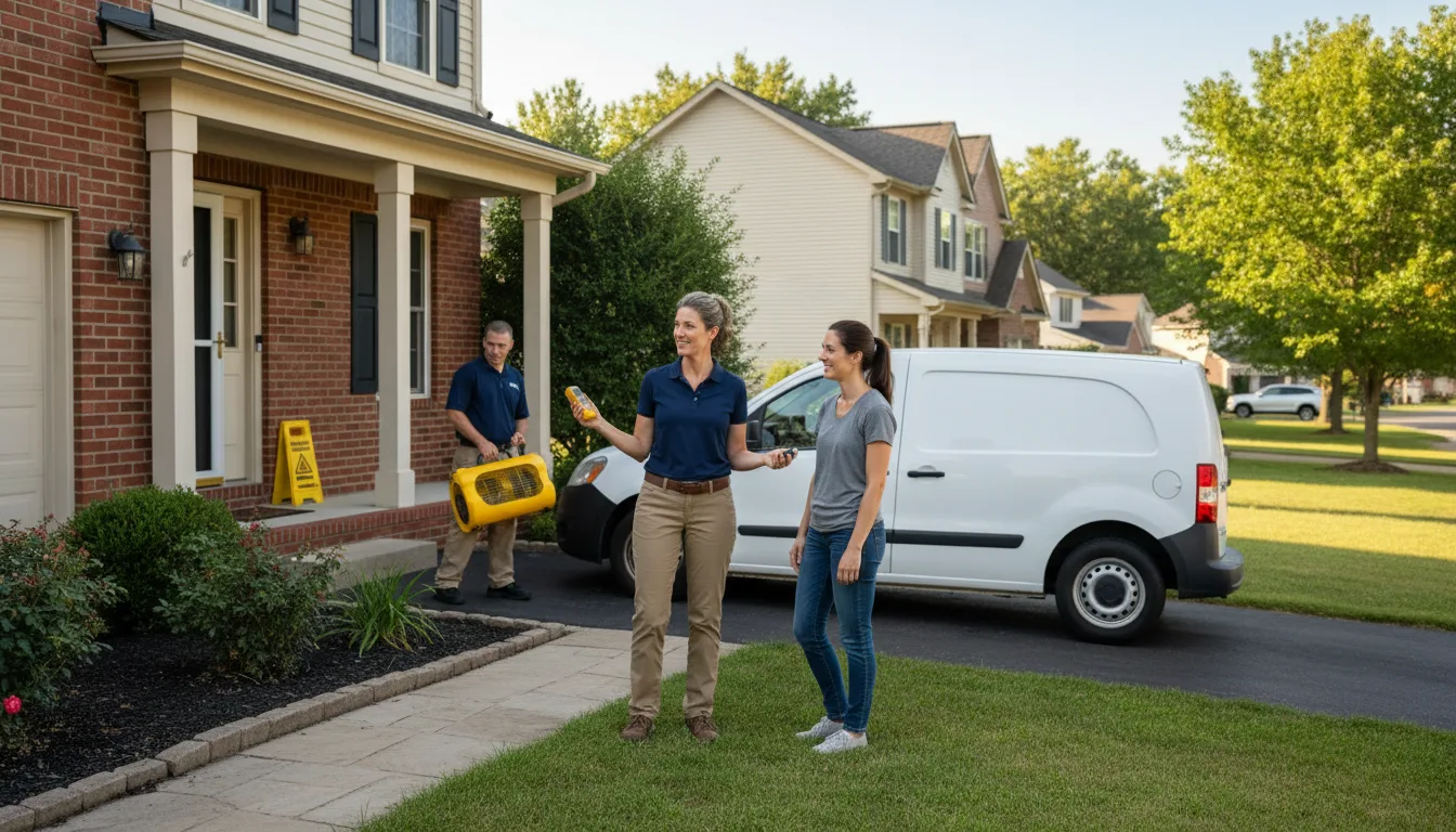 Residential water damage restoration in Fleetwood, PA